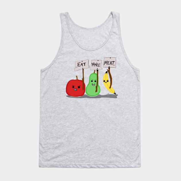 Anti-Vegetarianism Tank Top by wolfmanjaq